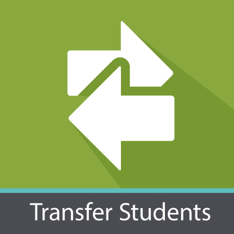 transfer students green icon