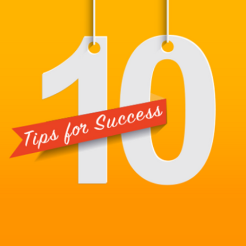 10 tips for success icon