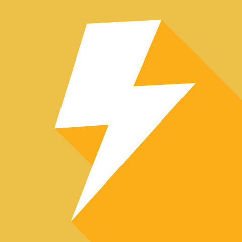 A bold lightning bolt