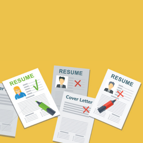 resume and cover letters icons