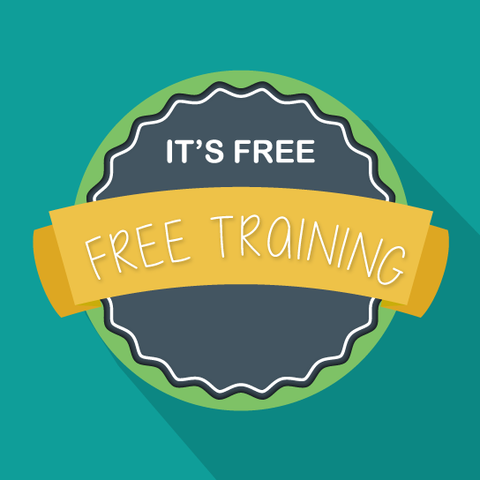 It's free free training badge icon