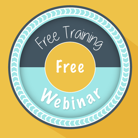 free training free webinar button icon