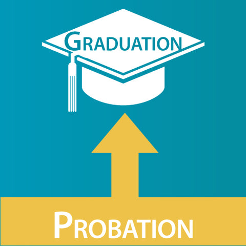 probation graduation icon