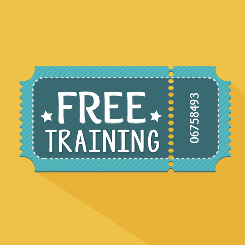 ticket free training icon