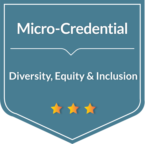 micro-credential diversity, equity and inclusion icon