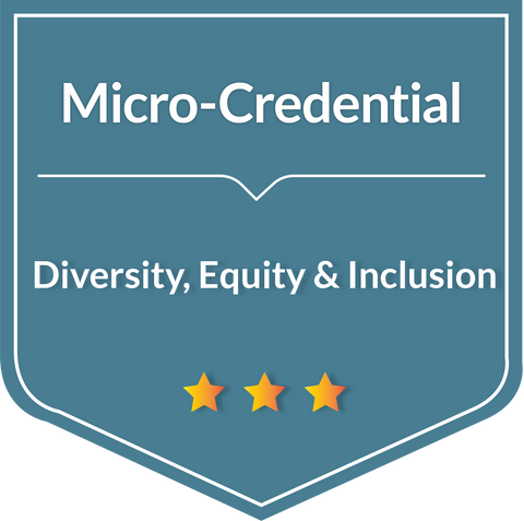 micro-credential diversity, equity and inclusion icon