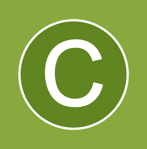 Copyright icon in green background.