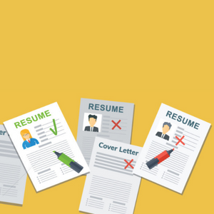 resume and cover letters icons